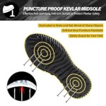 Waterproof Steel Toe Shoes for Men Women Work Shoe Lightweight Safety Sneakers Comfortable Puncture Proof Shoe Zapatos Punta de Acero para Hombres Black