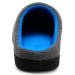 Men's and Women's Knit Memory Foam Slippers Warm House Shoes