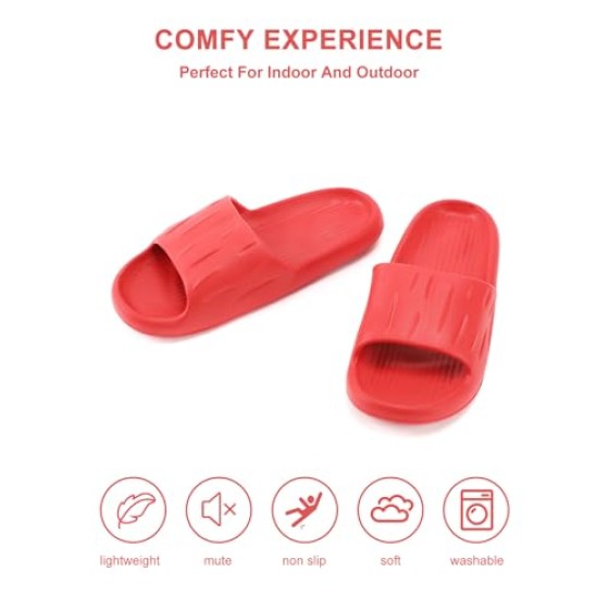 Slides Slippers for Women and Men Anti-Slip Shower Slippers Quick Drying Slides