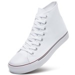 ZGR Men's High Top Canvas Sneakers Lace Up Classic Casual Walking Shoes