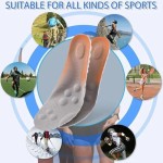 Cloud Insole for Women Men,4D Cloud Massage Shoe Insoles,Anti Fatigue,Shock Absorption,Foot Pain Relief,U-Shaped Memory Foam Insoles