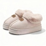 Cozy Slippers for Women Indoor and Outdoor Fuzzy House Shoes with Memory Foam Anti-Skid Sole Suitable for Women Mom Ladies