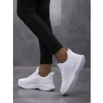 Womens Lace-up Walking Shoes Comfortable Non Slip Running Sneakers Breathable Athletic Workout Shoes Sneakers