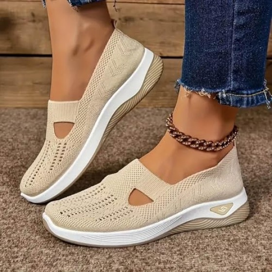 Orthopedic Shoes for Women 2025 Dressy Summer Slip-On Shoes Breathable Comfortable Soft Orthotic Sneakers Walking Indoor Outdoor Casual Mesh Sandals