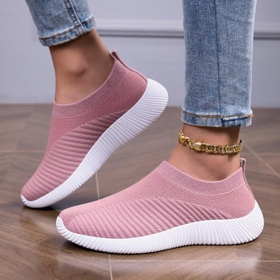 Women's Walking Tennis Shoes Lightweight Athletic Casual Gym Slip on Sneakers