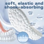 Cloud Like Soles for Men Women,Insoles for Men Women,Shoe Inserts Cuttable,Anti Fatigue,Shock Absorption,Foot Pain Relief (Black:Men: 8-8.5/Women: 9-9.5)