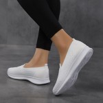 Women's Slip-On Mesh Walking Loafers - Non-Slip Lightweight Sport Shoes