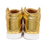 IGxx Sequins Shoes for Men Women Fashion Sparkle Gold Shoes Bling Shiny High Top Sneakers Punk
